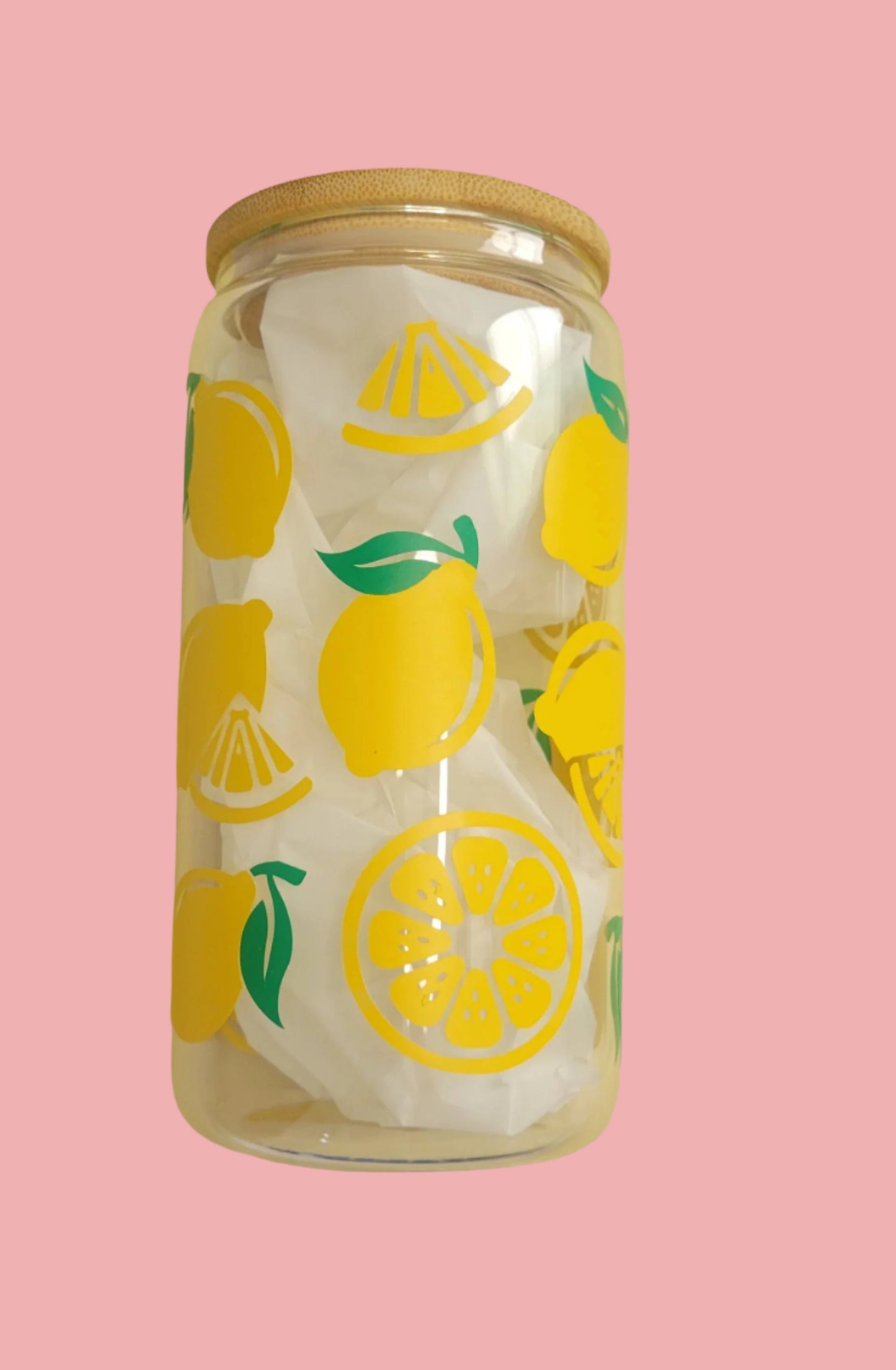 Lemon Fruit Glass Cup