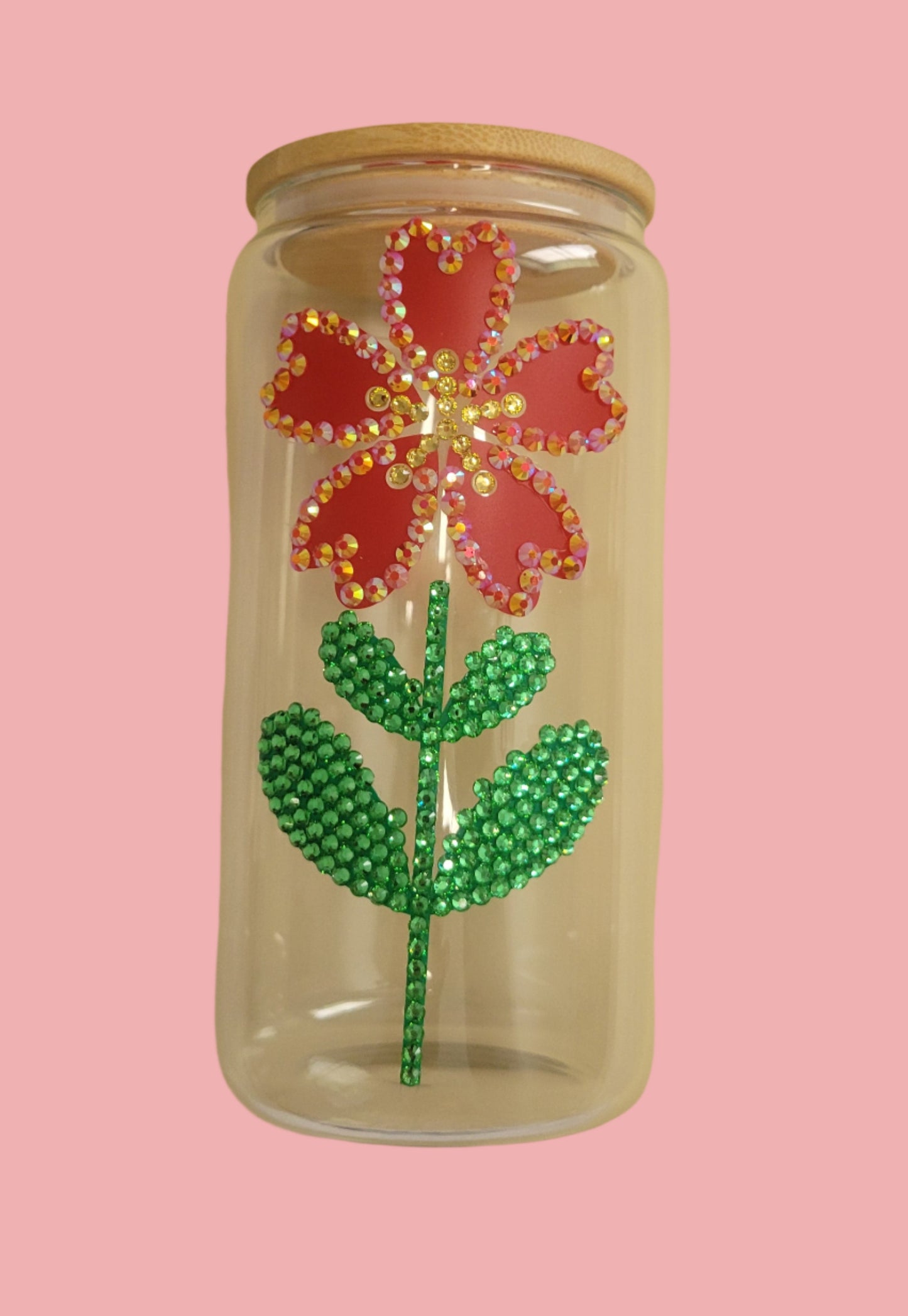 Bedazzled flower Cup