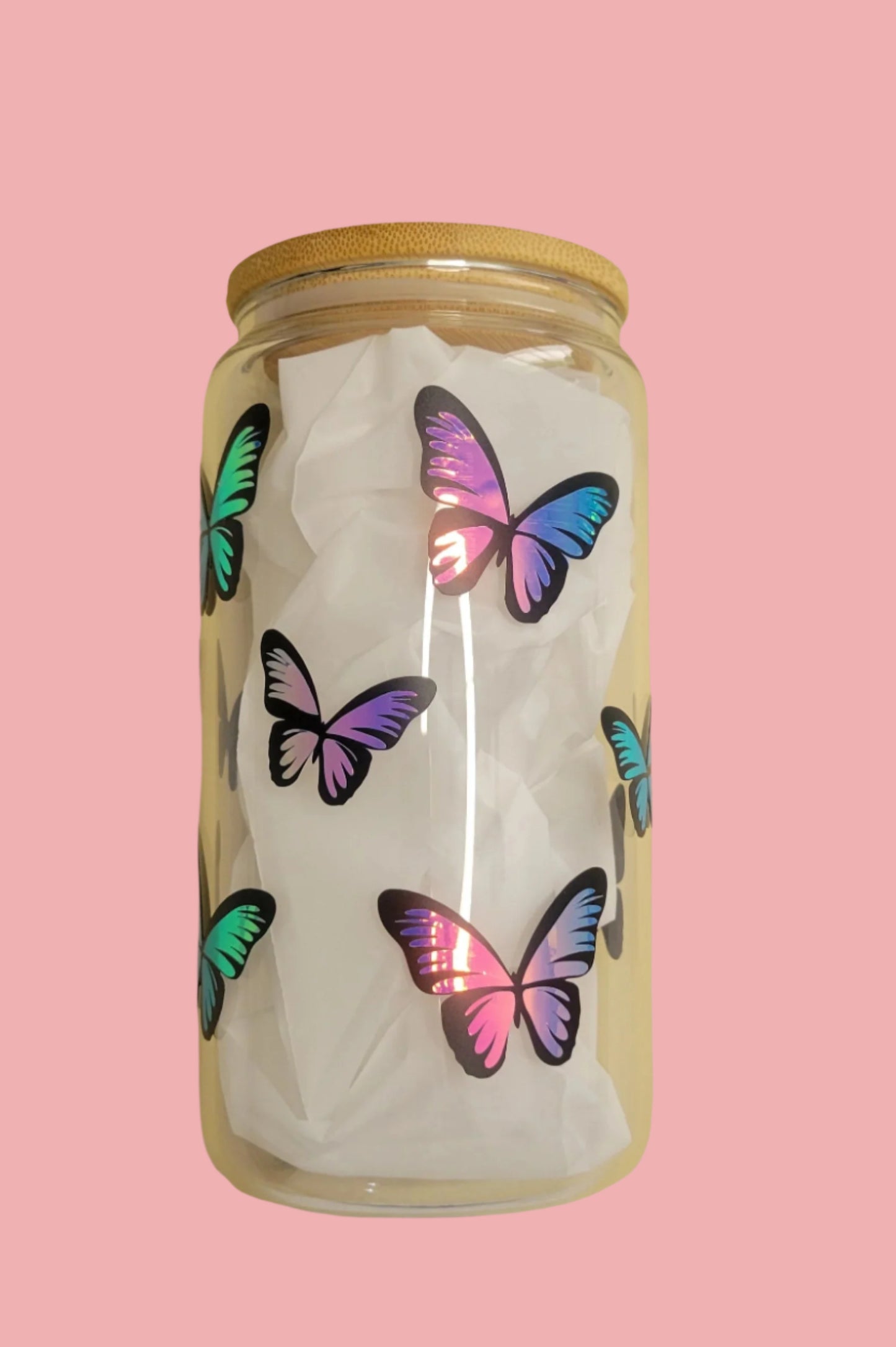 Butterfly Glass Cup