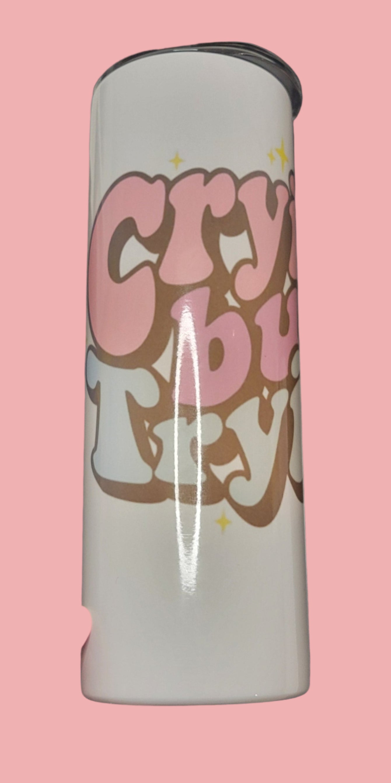 Crying but Trying Sublimation Cup