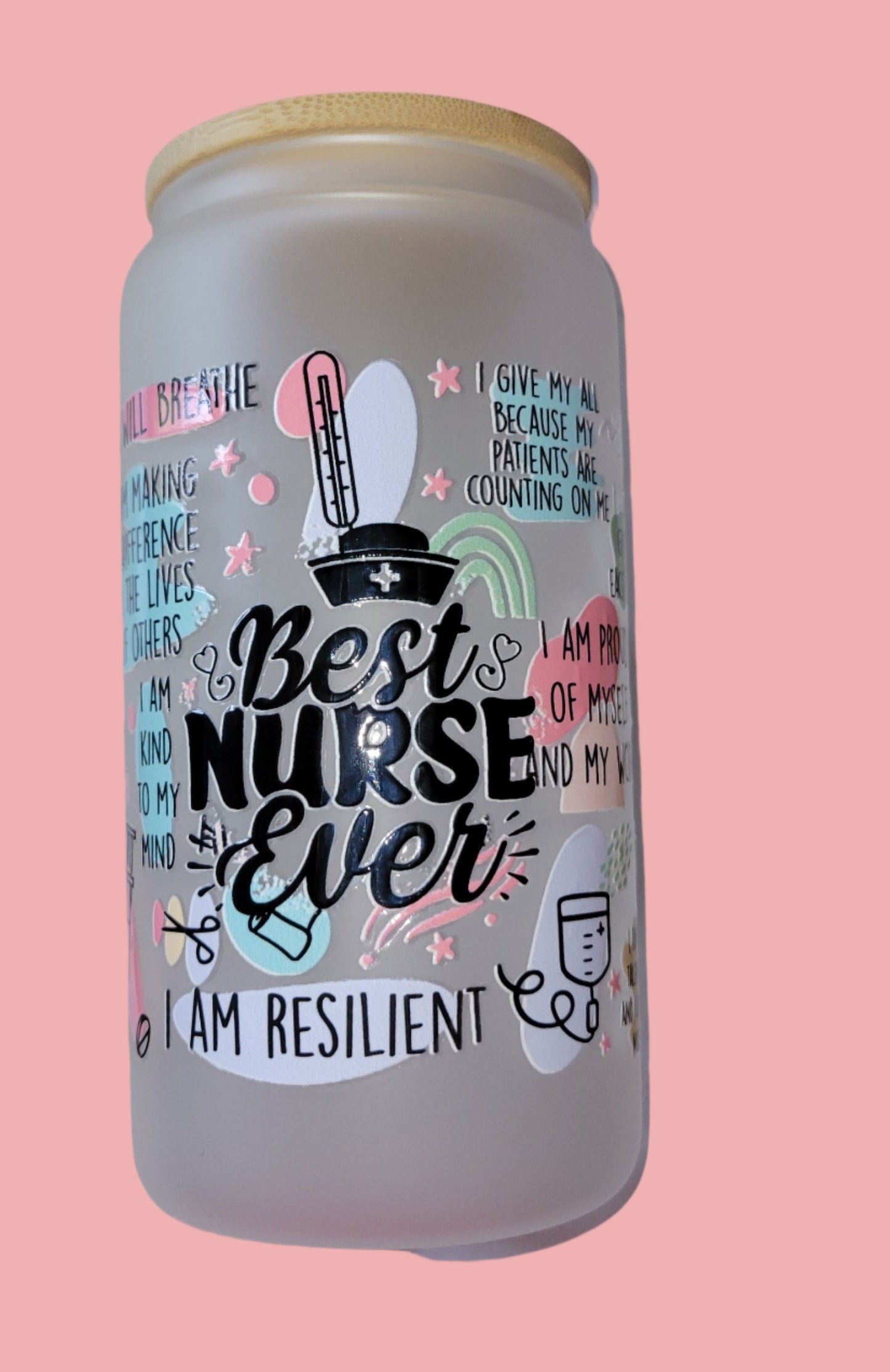 Best Nurse Ever Affirmation Glass Cup